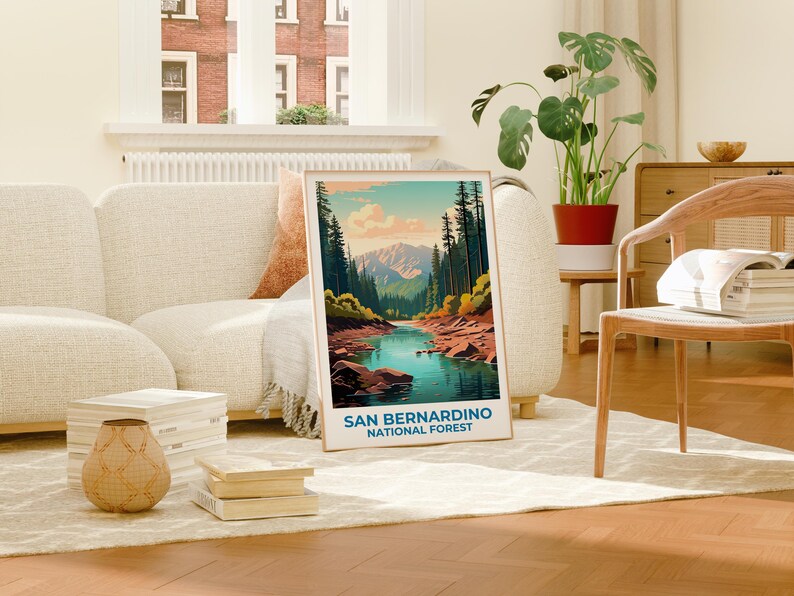 San Bernardino National Forest Poster -  California Mountain Wall Art