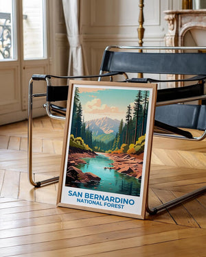 San Bernardino National Forest Poster -  California Mountain Wall Art