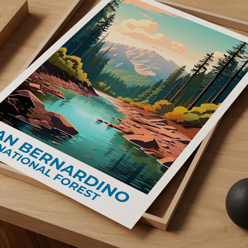 San Bernardino National Forest Poster -  California Mountain Wall Art