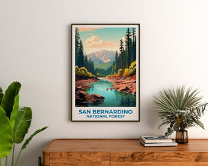 San Bernardino National Forest Poster -  California Mountain Wall Art
