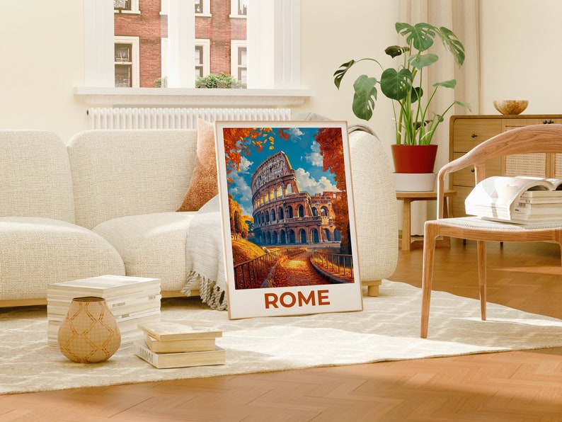 Colosseum Travel Poster, Rome Wall Art, Rome Print, Colosseum Poster, Rome Poster, Italy Poster, Colosseum Art