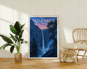 Affiche de voyage Yosemite, Art mural Yosemite, Impression Yosemite, Affiche Yosemite, Art Yosemite