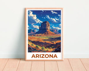 Arizona Travel Poster, Arizona Wall Art, Arizona Print, Arizona Poster, Desert Poster, Nature Poster