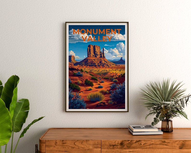 Monument Valley Poster, Monument Valley Print, Arizona Art, Arizona Print, Monument Valley Travel Poster, Arizona Art, Hiking Gift