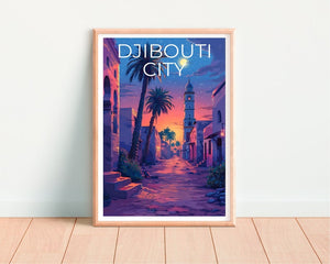 Djibouti City Poster, Djibouti City Print, Djibouti Poster, Djibouti Print, Africa Poster, Africa Print, Djibouti Art