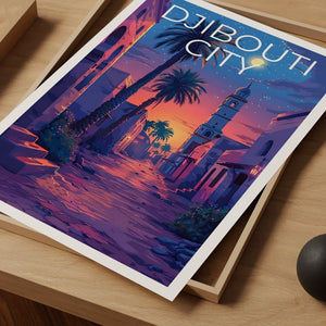Djibouti City Poster, Djibouti City Print, Djibouti Poster, Djibouti Print, Africa Poster, Africa Print, Djibouti Art