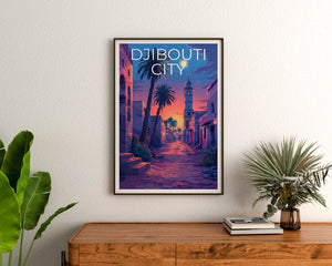 Djibouti City Poster, Djibouti City Print, Djibouti Poster, Djibouti Print, Africa Poster, Africa Print, Djibouti Art