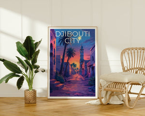 Djibouti City Poster, Djibouti City Print, Djibouti Poster, Djibouti Print, Africa Poster, Africa Print, Djibouti Art