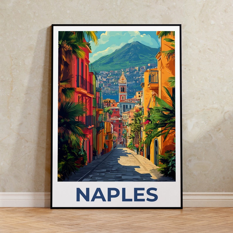 Naples Poster, Naples Print, Italy Poster, Italy Print, Naples Travel Poster, Italy Art, Naples Art