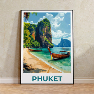 Affiche de Phuket, Impression de Phuket, Affiche de Thaïlande, Impression de Thaïlande, Affiche de voyage de Phuket, Art de Thaïlande, Art de Phuket