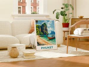 Affiche de Phuket, Impression de Phuket, Affiche de Thaïlande, Impression de Thaïlande, Affiche de voyage de Phuket, Art de Thaïlande, Art de Phuket