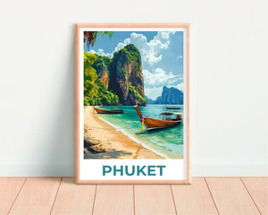 Affiche de Phuket, Impression de Phuket, Affiche de Thaïlande, Impression de Thaïlande, Affiche de voyage de Phuket, Art de Thaïlande, Art de Phuket