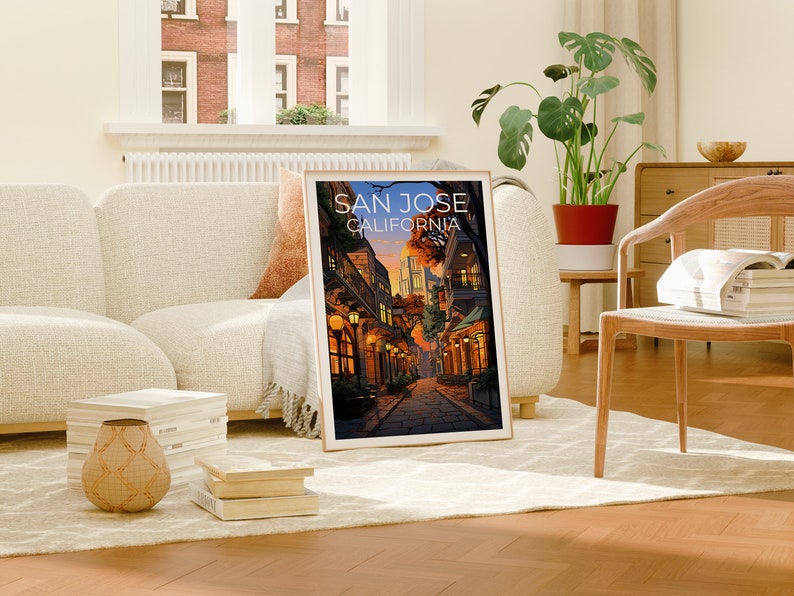 San Jose Travel Poster, California Wall Art, California Print, San Jose Poster, California Poster, City Print, San Jose Print