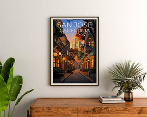 San Jose Travel Poster, California Wall Art, California Print, San Jose Poster, California Poster, City Print, San Jose Print