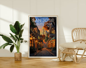 San Jose Travel Poster, California Wall Art, California Print, San Jose Poster, California Poster, City Print, San Jose Print