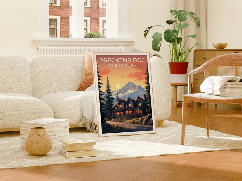 Breckenridge Travel Poster, Colorado Wall Art, Colorado Print, Breckenridge Poster, Colorado Poster, City Poster, Breckenridge Art