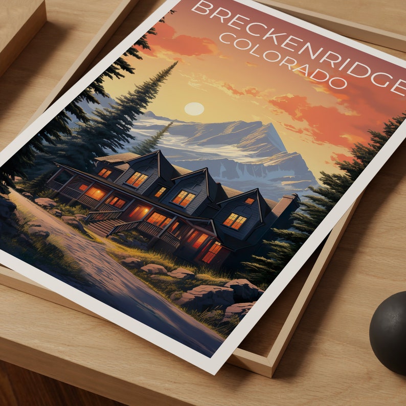 Breckenridge Travel Poster, Colorado Wall Art, Colorado Print, Breckenridge Poster, Colorado Poster, City Poster, Breckenridge Art
