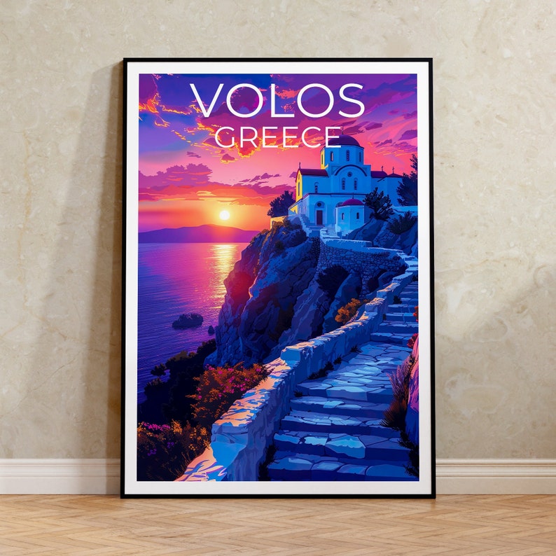 Volos Poster, Greece Print, Greece Poster, Volos Print, Volos Travel Poster, Greece Art, Volos Art