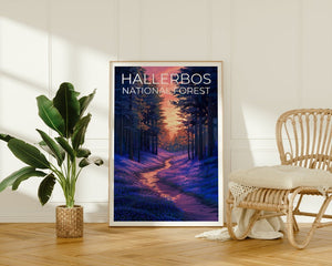 Hallerbos National Forest Poster, Hallerbos Print, Belgium Poster, Belgium Print, Bluebells Poster, Flower Poster, Hallerbos Art