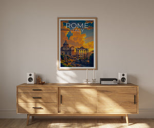 Rome Poster, Rome Print, Roman Forum Poster, Italy Print, Italy Poster, Rome Art, Rome Gift