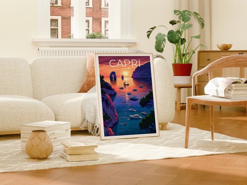 Capri Poster, Capri Print, Italy Poster, Italy Print, Capri Travel Poster, Italy Art, Capri Art