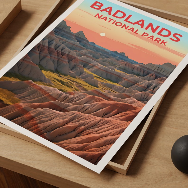 Badlands National Park Poster - South Dakota Wall Art