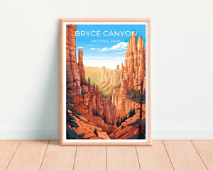Bryce Canyon National Park Poster - Utah Desert Print