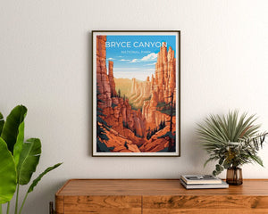 Bryce Canyon National Park Poster - Utah Desert Print