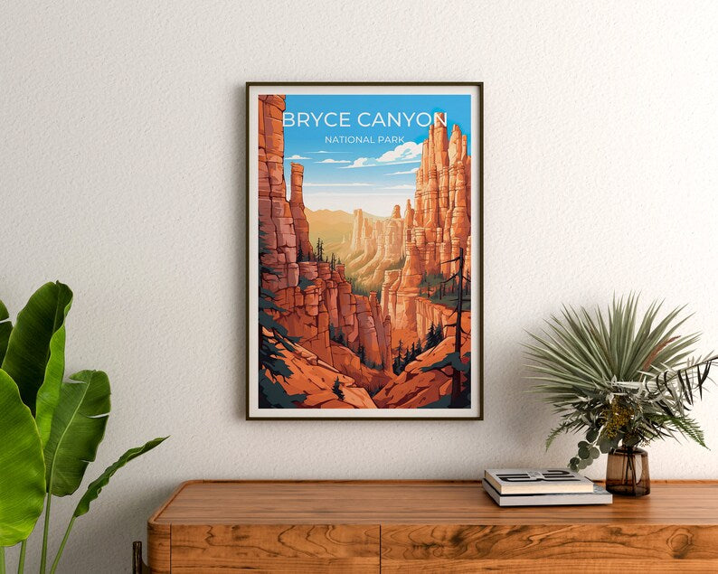 Bryce Canyon National Park Poster - Utah Desert Print
