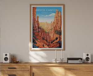 Bryce Canyon National Park Poster - Utah Desert Print