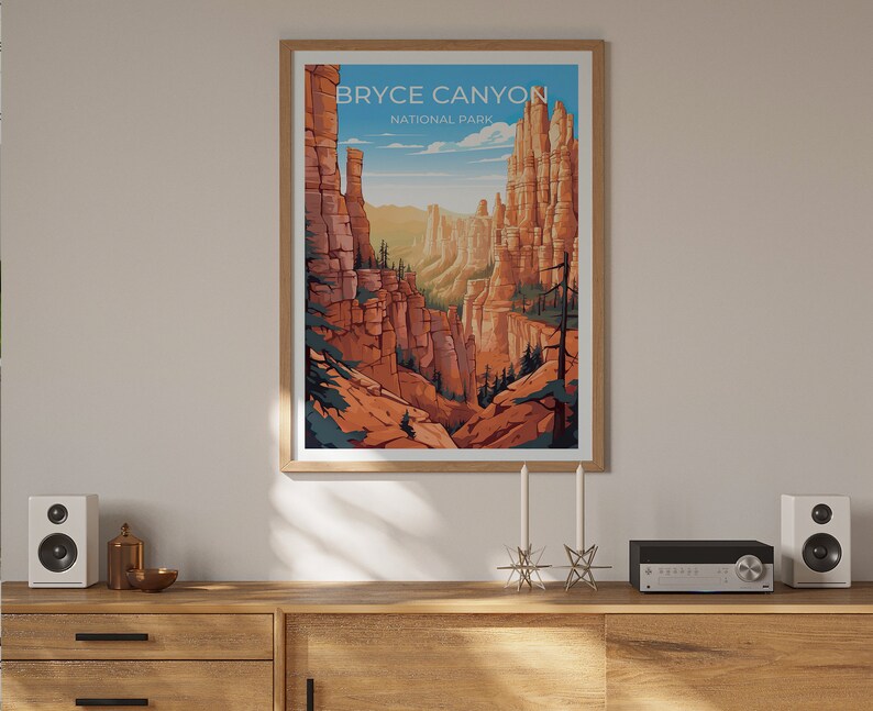 Bryce Canyon National Park Poster - Utah Desert Print