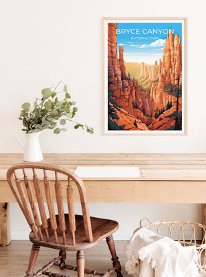 Bryce Canyon National Park Poster - Utah Desert Print