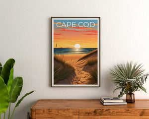 Cape Cod Poster - Massachusetts Coast - Beach Wall Art