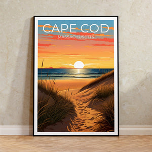 Cape Cod Poster - Massachusetts Coast - Beach Wall Art