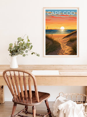 Cape Cod Poster - Massachusetts Coast - Beach Wall Art