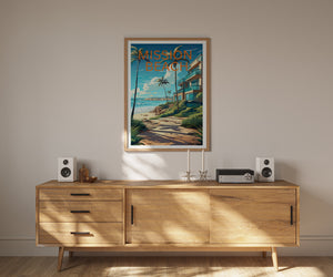 Mission Beach Reiseposter, Kalifornien Wandkunst, Kalifornien Druck, Mission Beach Poster, Kalifornien Poster, Natur Poster,