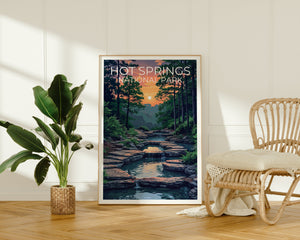 Hot Springs Reiseposter, Arkansas Wandkunst, Arkansas Druck, Hot Springs Poster, Arkansas Poster, Hot Springs Druck, Hot Springs Kunst