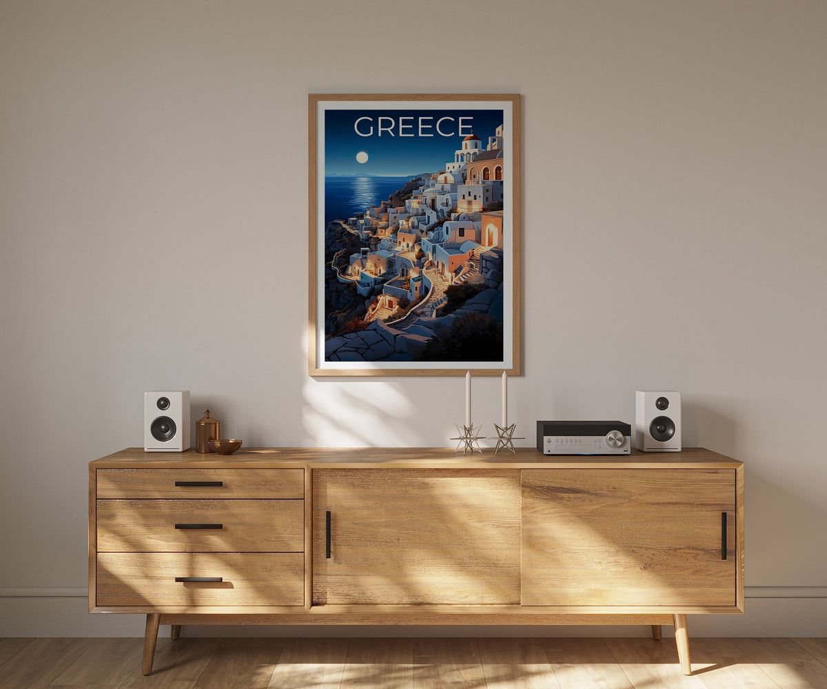 Affiche de voyage sur la Grèce, Art mural sur la Grèce, Impression sur la Grèce, Affiche sur la Grèce, Impression sur les îles grecques, Art sur la Grèce