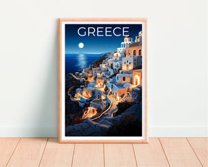 Affiche de voyage sur la Grèce, Art mural sur la Grèce, Impression sur la Grèce, Affiche sur la Grèce, Impression sur les îles grecques, Art sur la Grèce