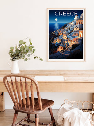 Affiche de voyage sur la Grèce, Art mural sur la Grèce, Impression sur la Grèce, Affiche sur la Grèce, Impression sur les îles grecques, Art sur la Grèce