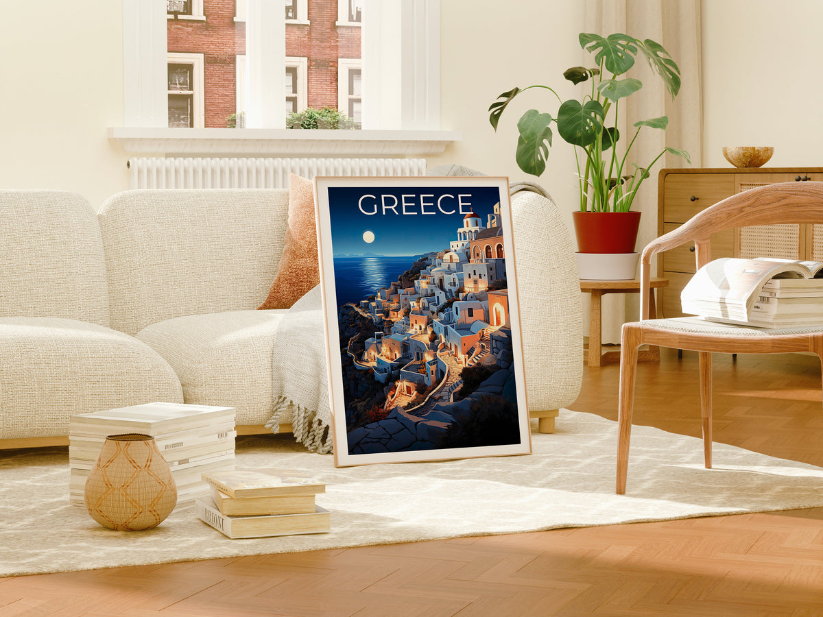 Affiche de voyage sur la Grèce, Art mural sur la Grèce, Impression sur la Grèce, Affiche sur la Grèce, Impression sur les îles grecques, Art sur la Grèce