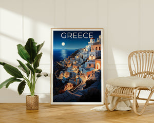 Affiche de voyage sur la Grèce, Art mural sur la Grèce, Impression sur la Grèce, Affiche sur la Grèce, Impression sur les îles grecques, Art sur la Grèce