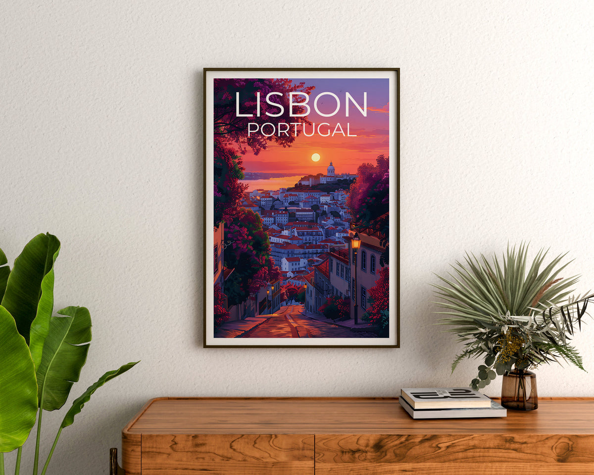 Affiche de Lisbonne, Impression de Lisbonne, Affiche du Portugal, Impression du Portugal, Affiche de voyage de Lisbonne, Affiche Europe, Art de Lisbonne
