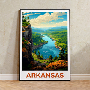 Arkansas Poster, Arkansas Druck, Ozarks Poster, Wald Druck, Arkansas Reise Poster, Cliff Art, Arkansas Kunst