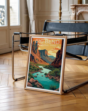 Big Bend National Park Poster – Texas Canyon River Print