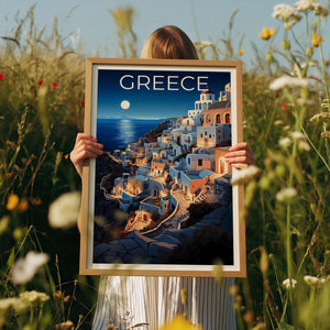 Affiche de voyage sur la Grèce, Art mural sur la Grèce, Impression sur la Grèce, Affiche sur la Grèce, Impression sur les îles grecques, Art sur la Grèce