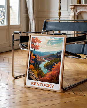 Kentucky Appalachia Poster – Fall River Gorge View