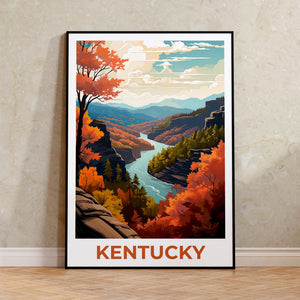 Kentucky Appalachia Poster – Fall River Gorge View