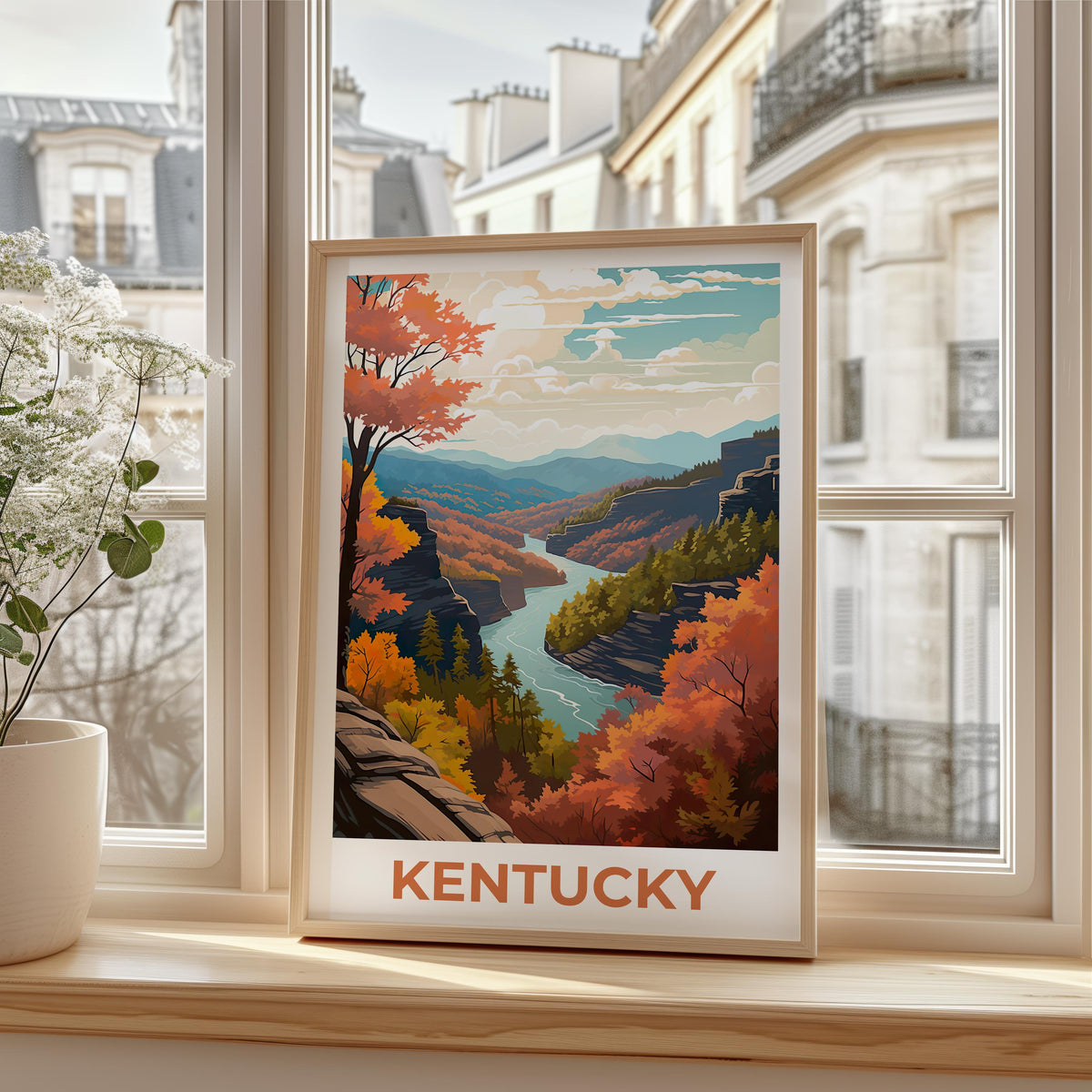 Kentucky Appalachia Poster – Fall River Gorge View