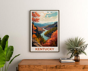 Kentucky Appalachia Poster – Fall River Gorge View